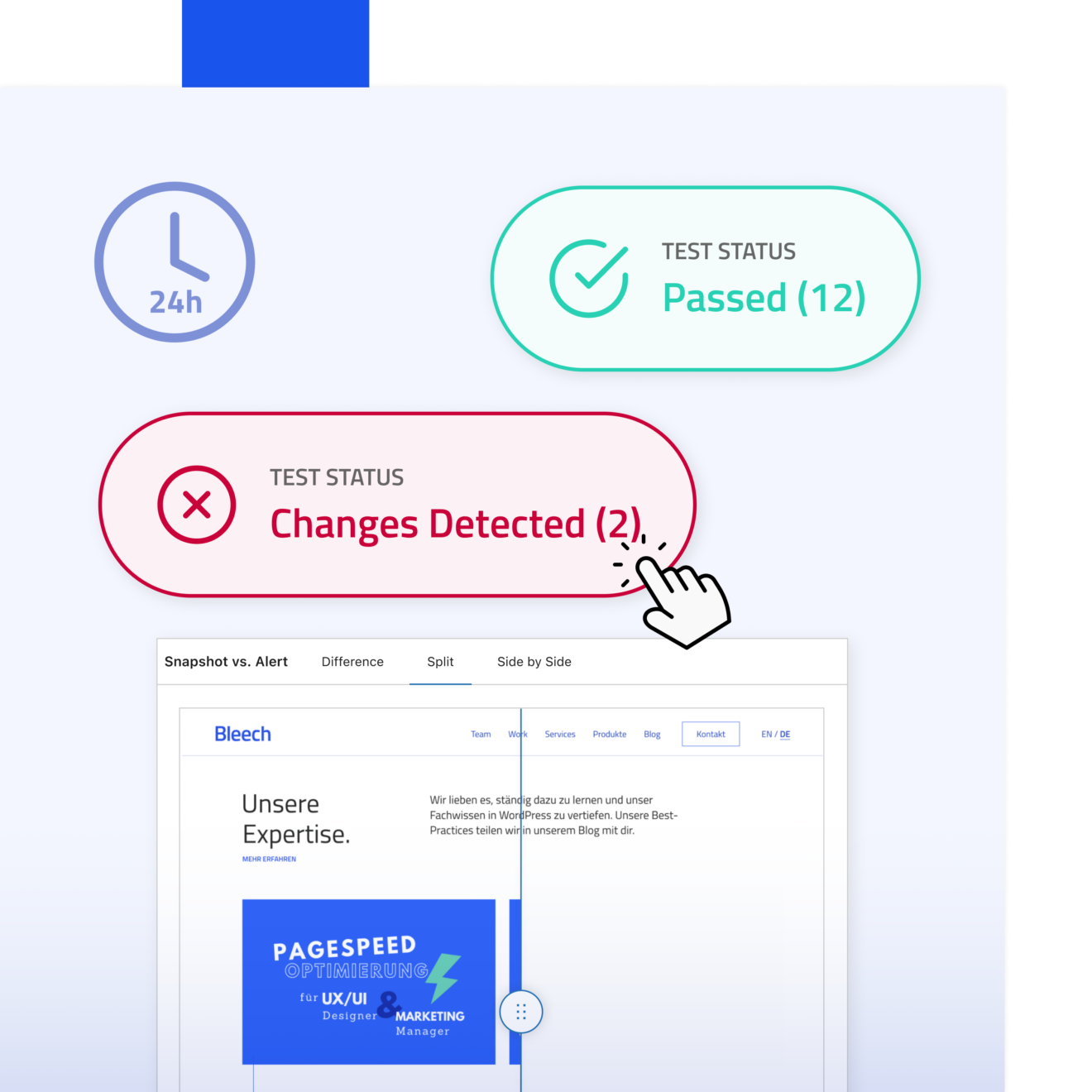 Detect changes with the VRTs Plugin